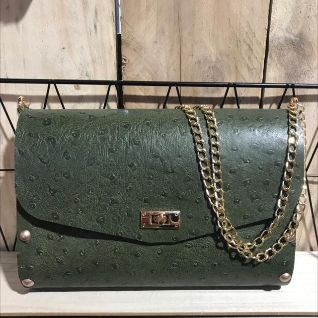 " DOHA " Kaki façon Autruche