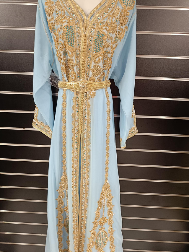 Takchita bleu grande taille 