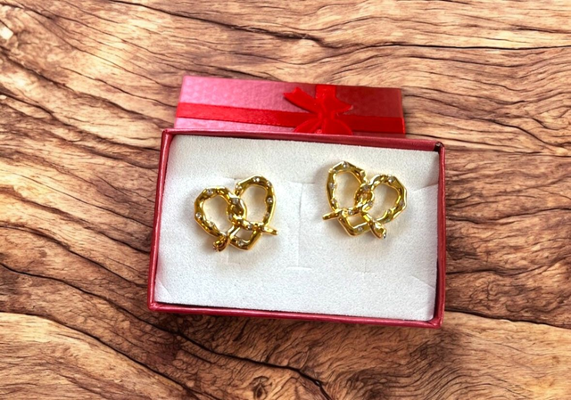 Boucles d’Oreilles Bretzel Dorées