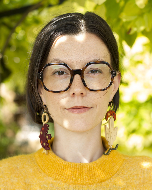 Boucles d'oreilles 'Oiseaux, lunes et serpents'