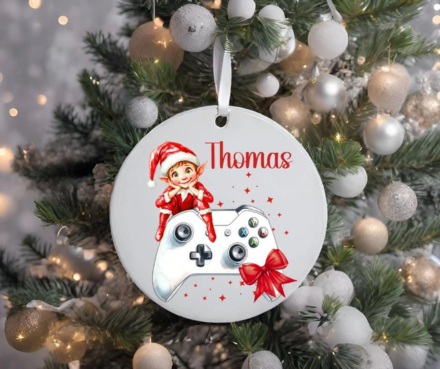 Gamer elf bauble