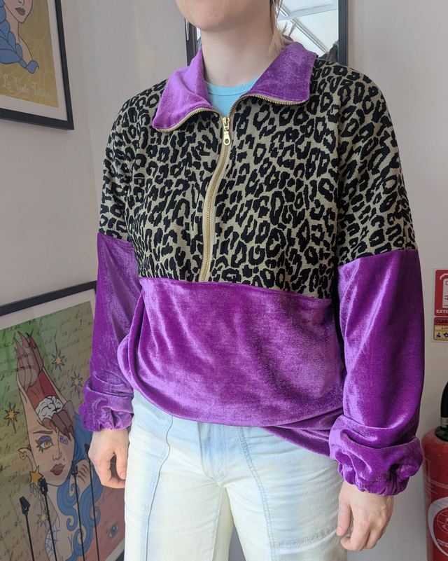 Sweat Velours Leopard M/L