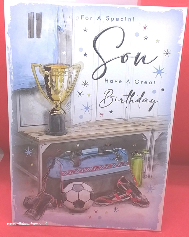 Son Birthday Card  Stunning Design 