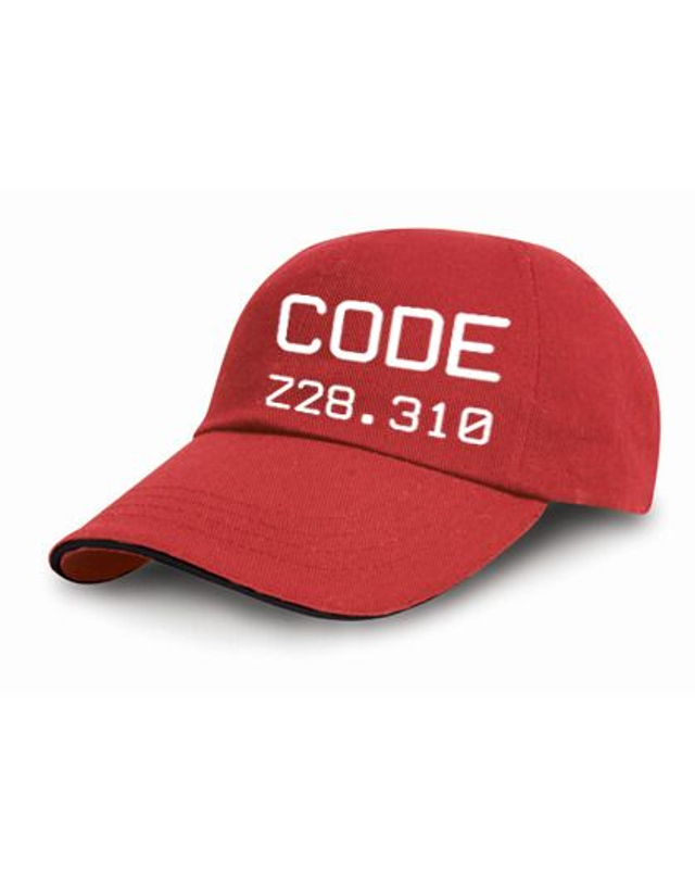 Rotes Baseball-Cap «Code Z28.310»