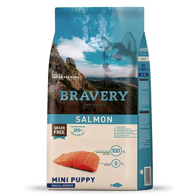 Bravery Salmón Mini Puppy – 7Kg