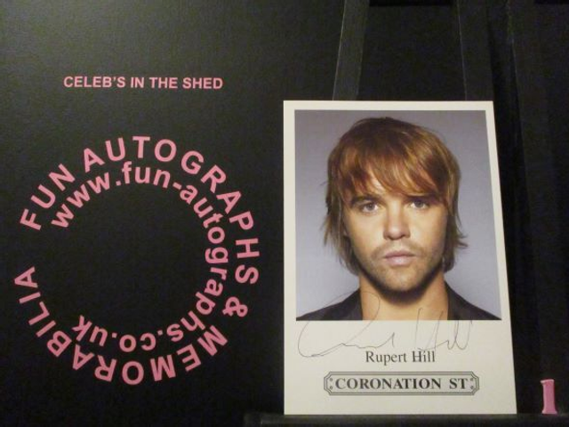 Rupert Hill (Jamie Baldwin) Authentic Autographed Coronation Street 6x4 Cast Card (1)