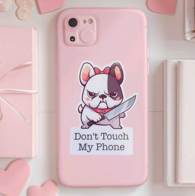 Sticker Don’t Touch My Phone Doggy