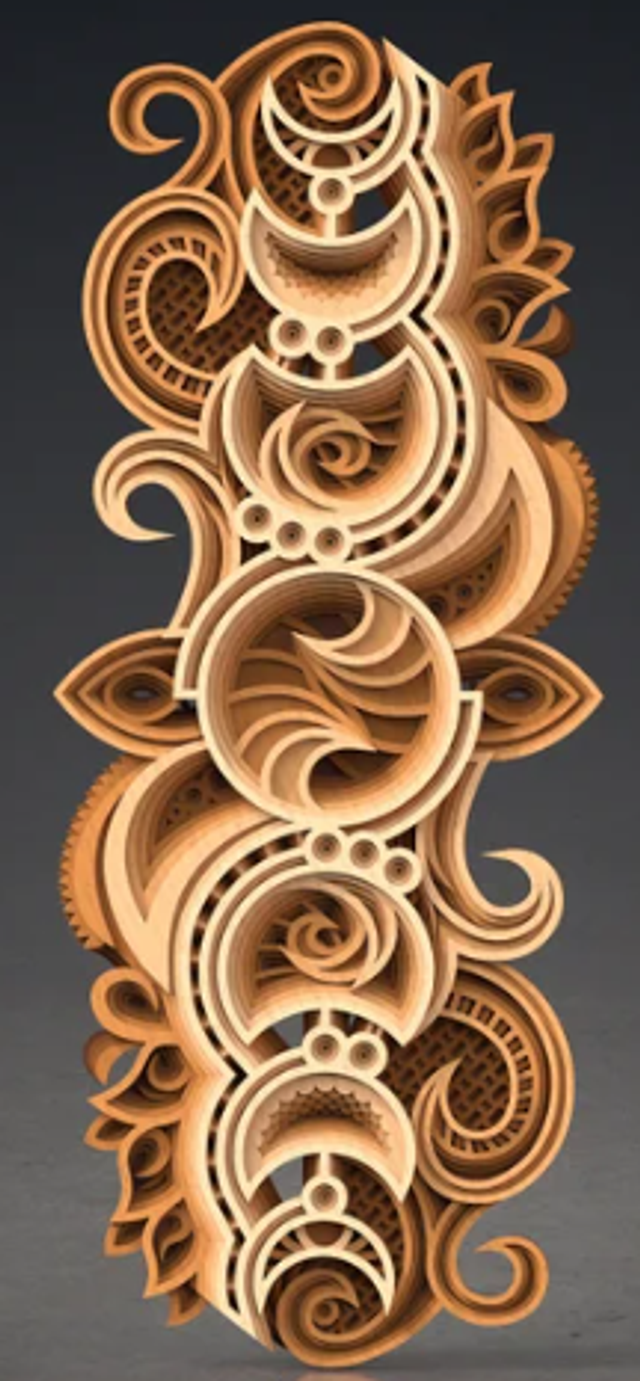 Phases de la lune Mandala Multicouches