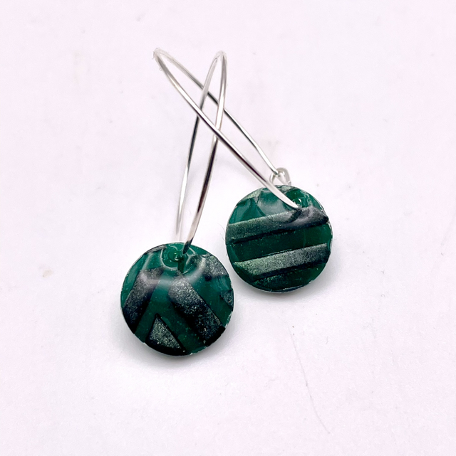 Green circle hoops