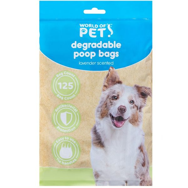  Antibacterial Biodegradable Poop Bags 125 Pack - £1.79 per pack