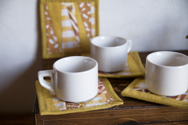 Lot de 4 dessous de verre/tasse