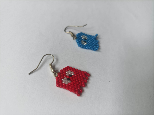 boucle d’oreilles fantômes Pac-Man