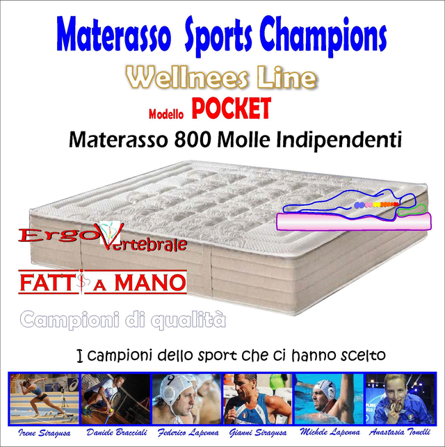 Materasso Champion Wellness POCKET