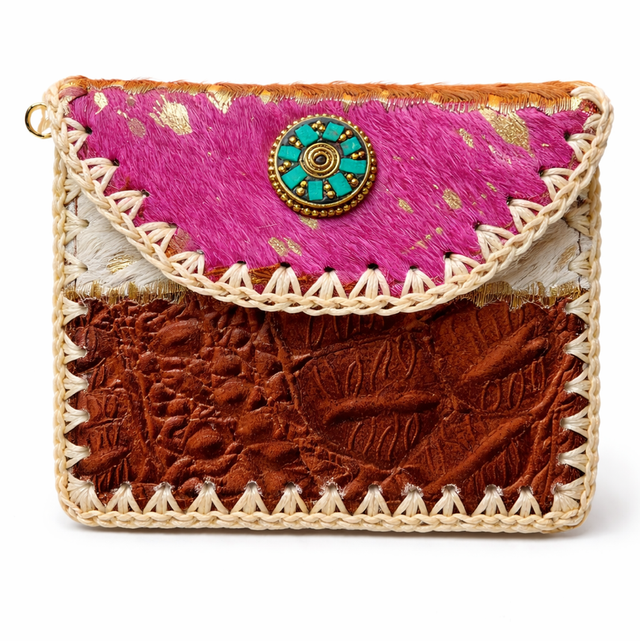 Cartera buganvilla salvaje arena 