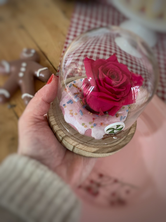 Cloche gourmande – Rose éternelle