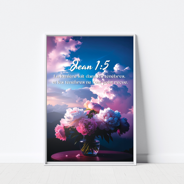Affiche Jean 1:5 — Rosé Collection
