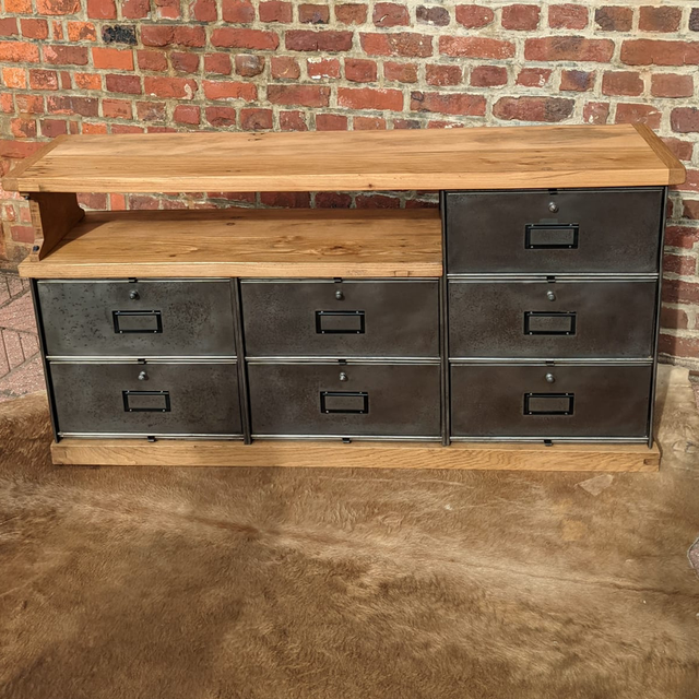 Meuble télé bois et métal