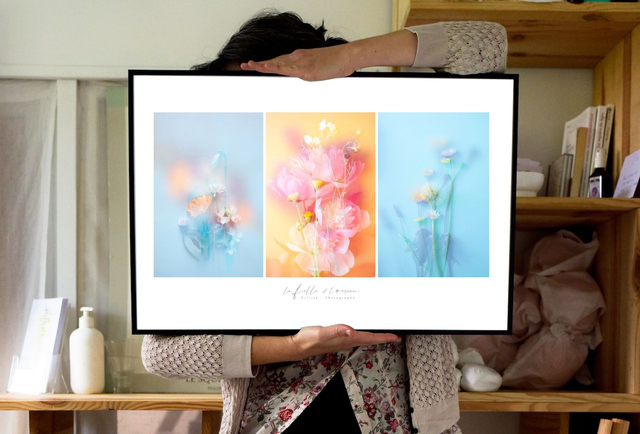 Triptyque floral * A