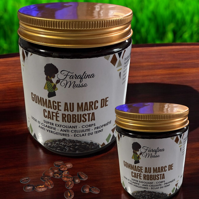 Gommage Corps Café 250g – 100% Naturel | Exfoliant Peau Lisse &amp; Tonifiée