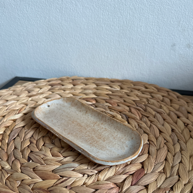 Porte encens greige texturé