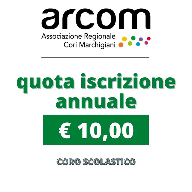 Q03 - ISCRIZIONE ANNUALE - cori scolastici