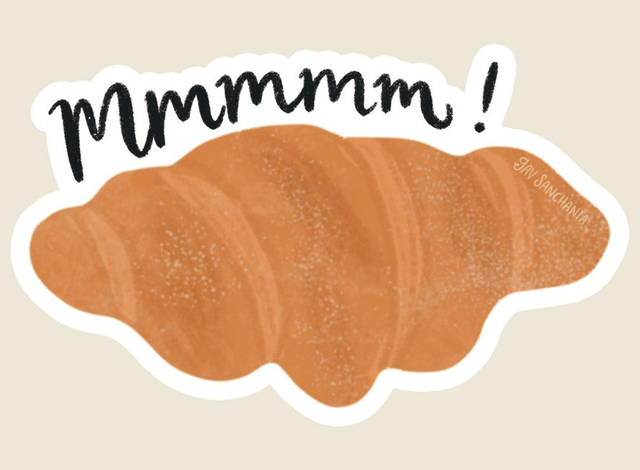 Croissant - mmmm sticker