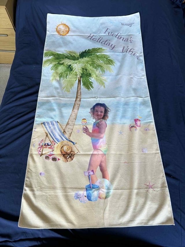 Beach Towel, Full Design Coverage
