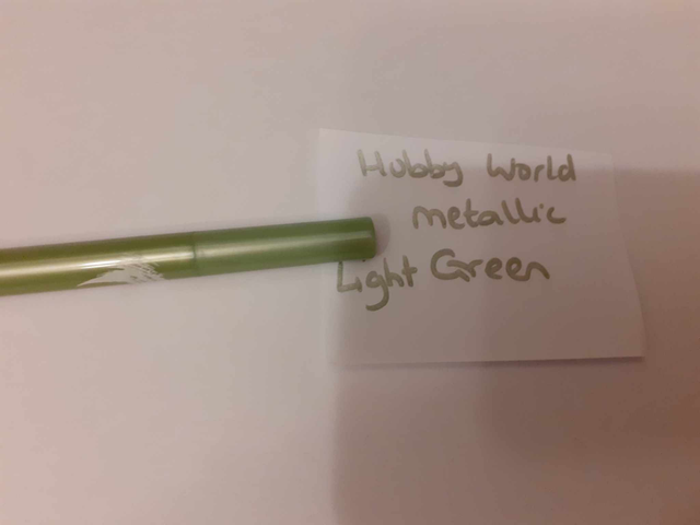 Zelebs in shed CHOOSE YOUR MARKER hobby World METALLIC LIGHT GREEN