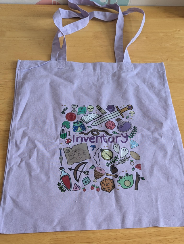 Inventory tote bag