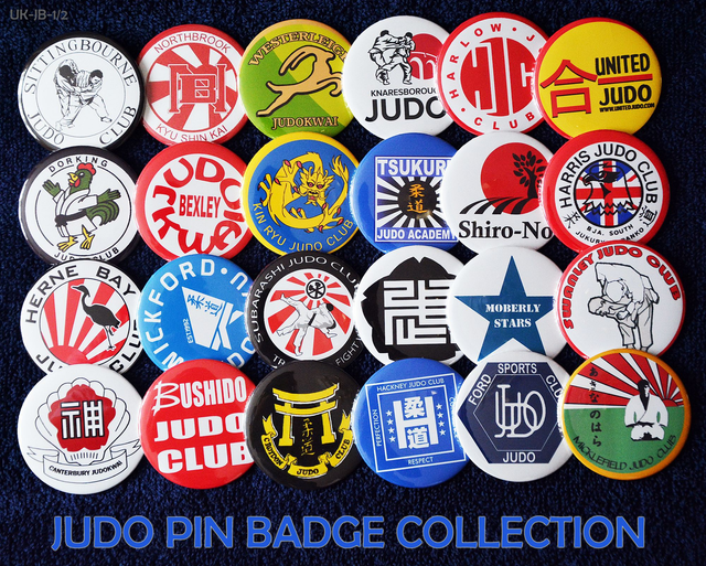 24 British Judo Club Badges. Ref-UK-JB1/2