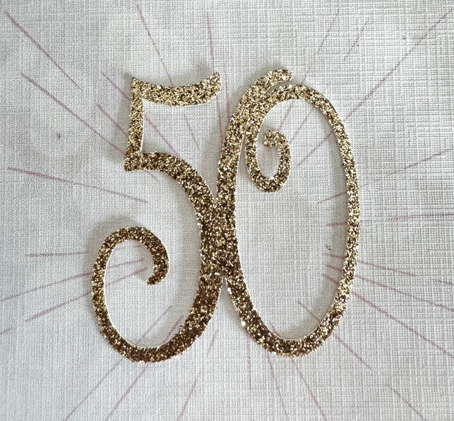 Glitter Number Cupcake Toppers