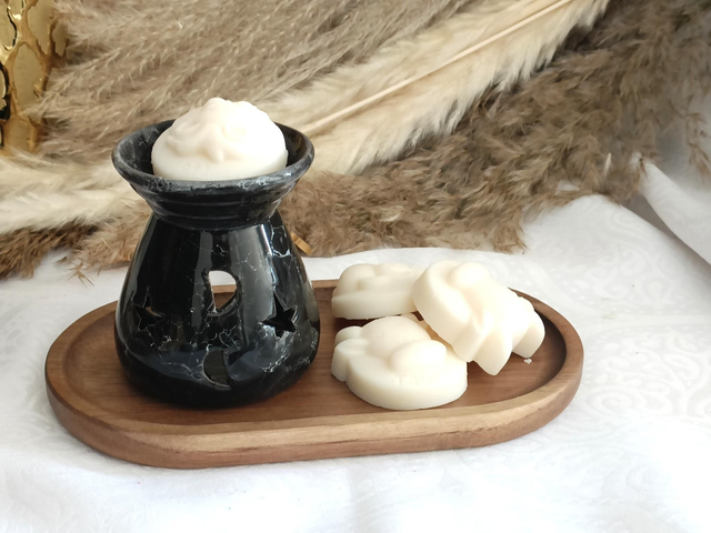 Brûle parfum noir étoiles 