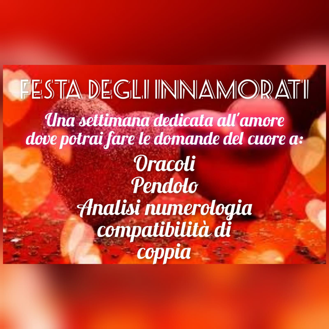 PROMO SAN VALENTINO - Chiedi agli oracoli, al pendolo o alla numerologia