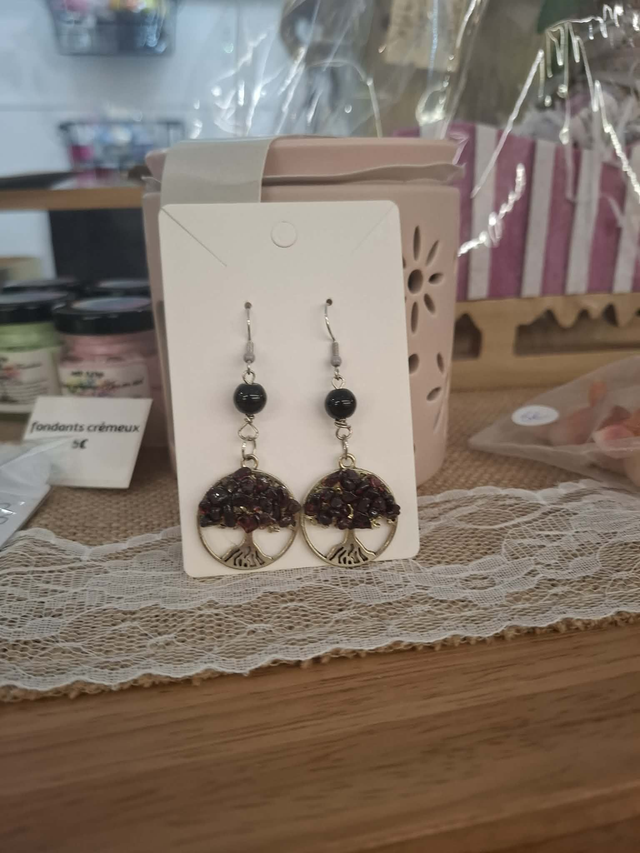 Boucles d&#039;oreilles arbre de vie