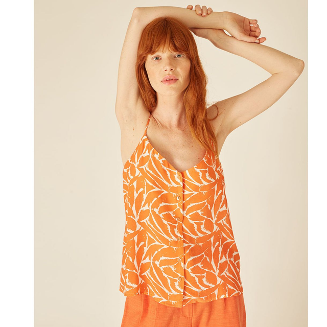 Canotta stampa arancio