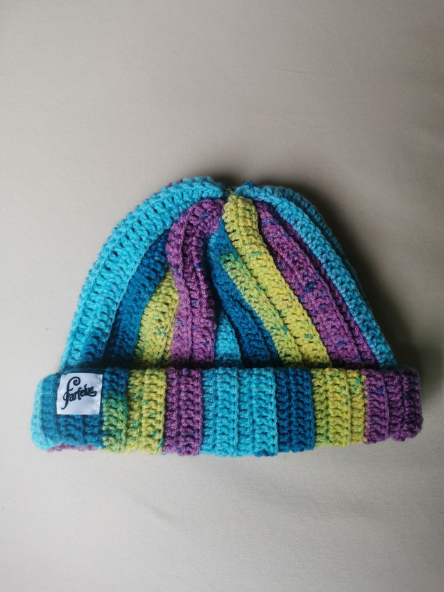 Bonnet nuances aquatique