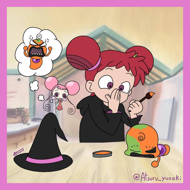 Print Carré Doremi Halloween (Design by Atsuru_Yunoki (me))