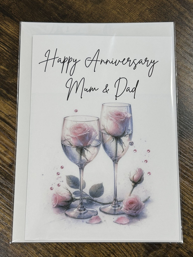 anniversary card mum and dad 