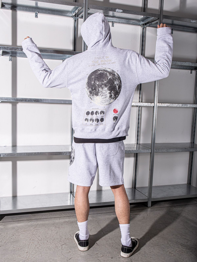 B01C4134 - PABLIC Felpa con cappuccio e stampa Luna