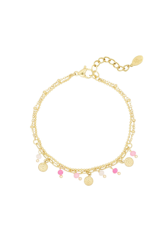 armband met muntjes en kralen