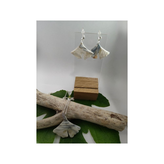Parure faux granit ginkgo 