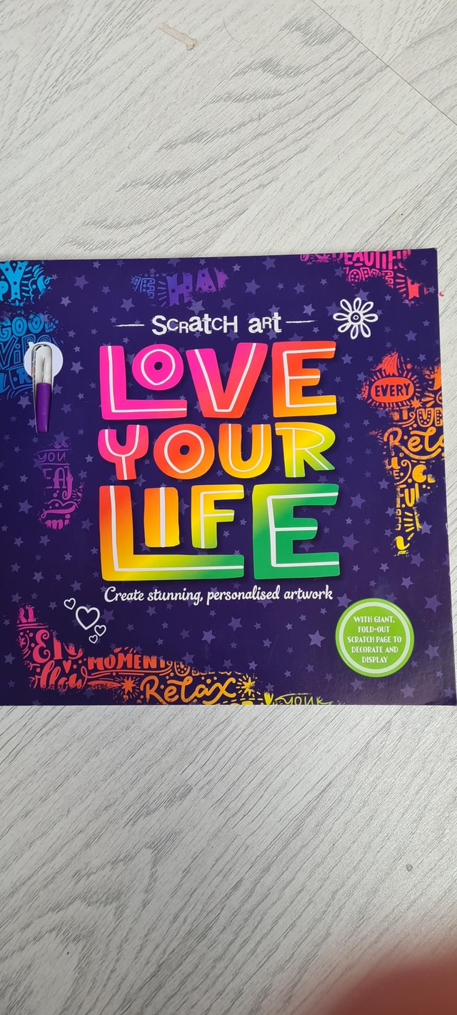 Scratch Art Love Your Life Book