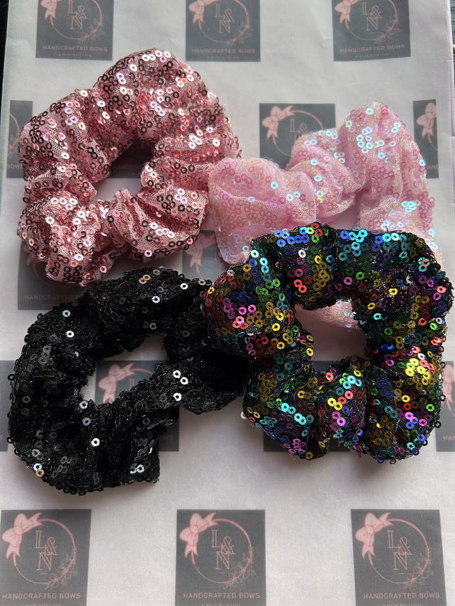 Sequin Scrunchies