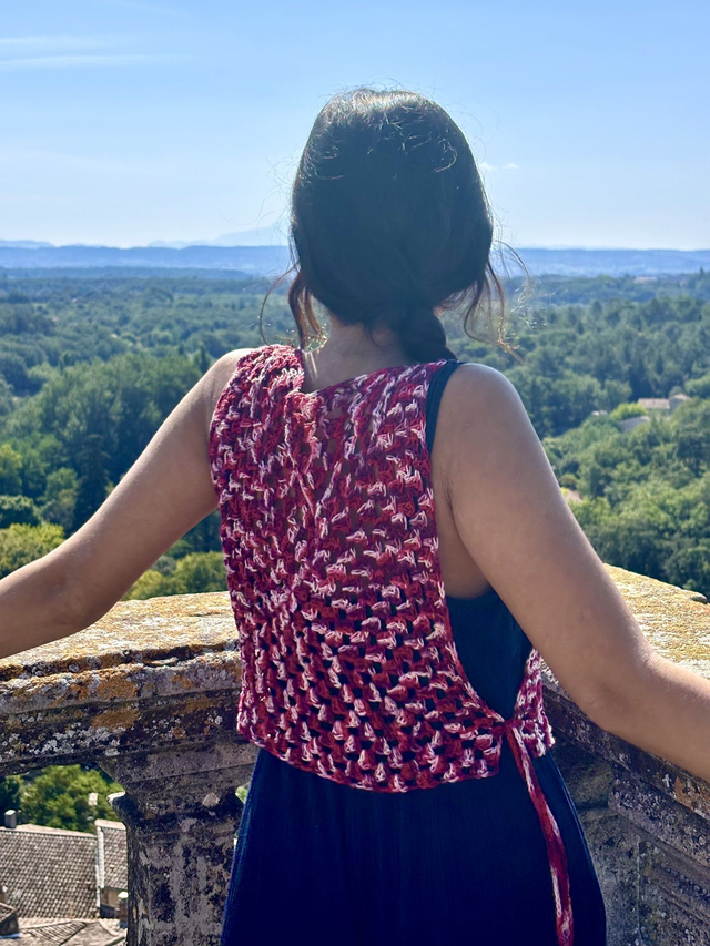 Top &quot;Feuille d&#039;automne&quot; - Pièce unique - Taille unique