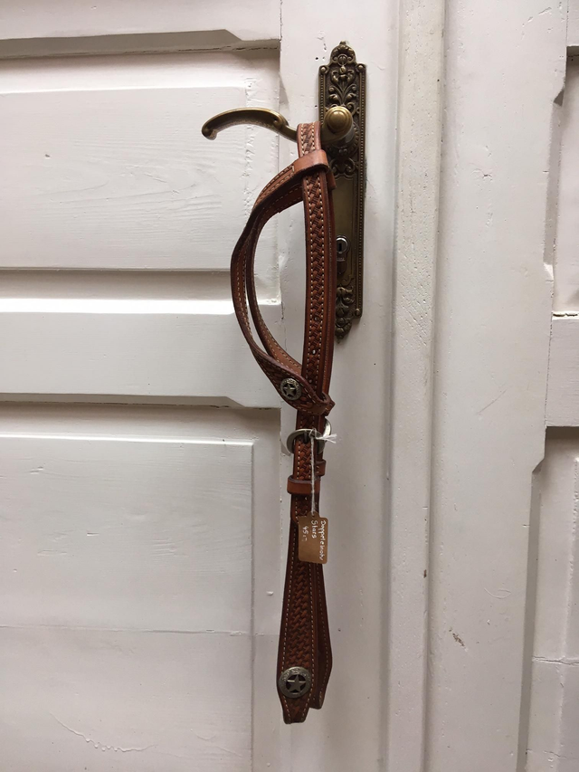 Zweiohrkopfstück mit Texas- Star Conchos