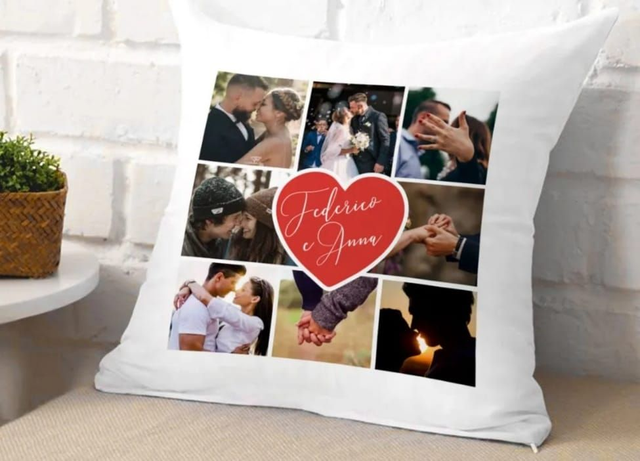 Cuscino 40x40 quadrato collage 