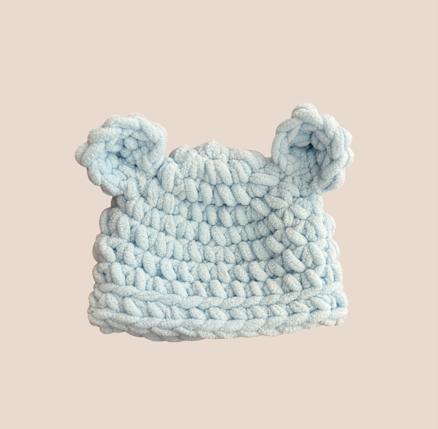 Teddy Bear Beanie Blue
