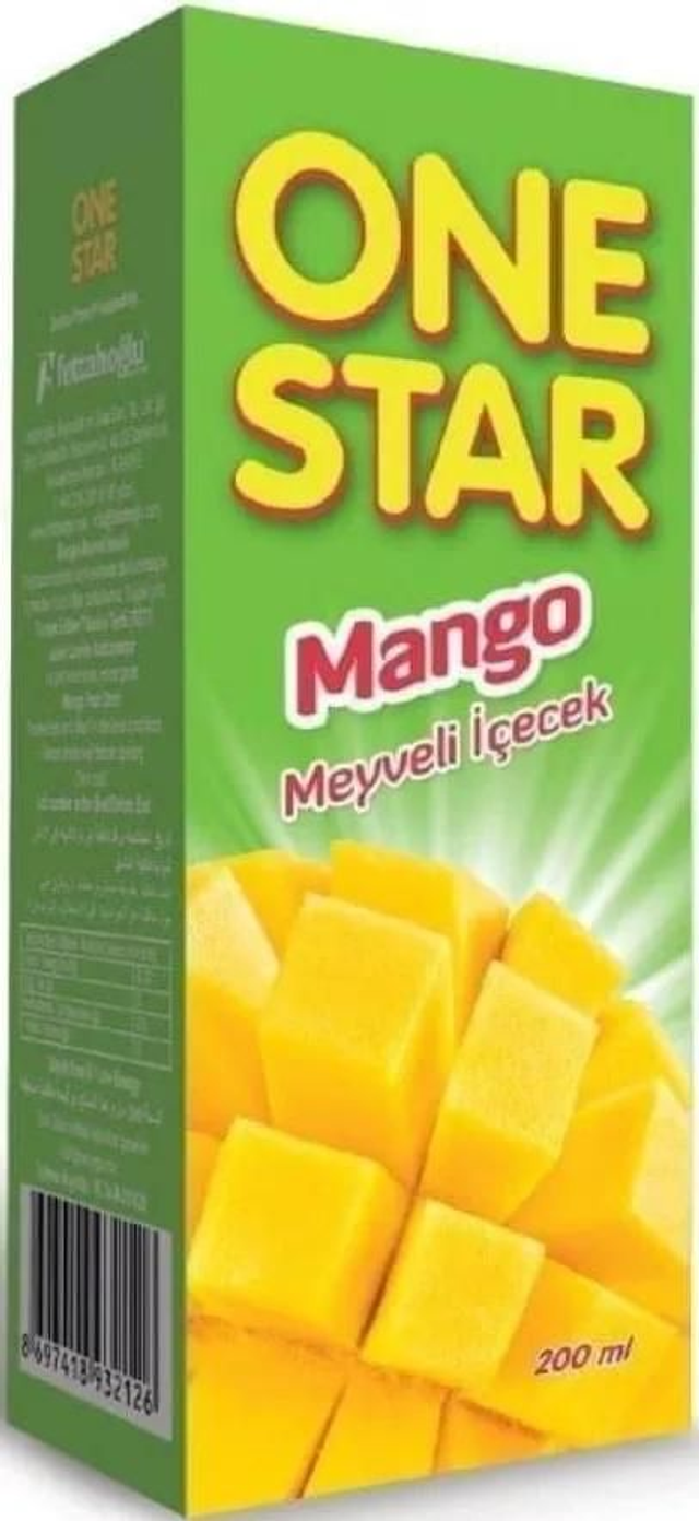 One Star Mango Cartons 200ml 27 Pack