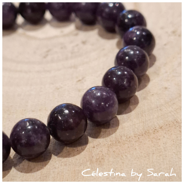 Bracelet Lépidolite Taille Homme