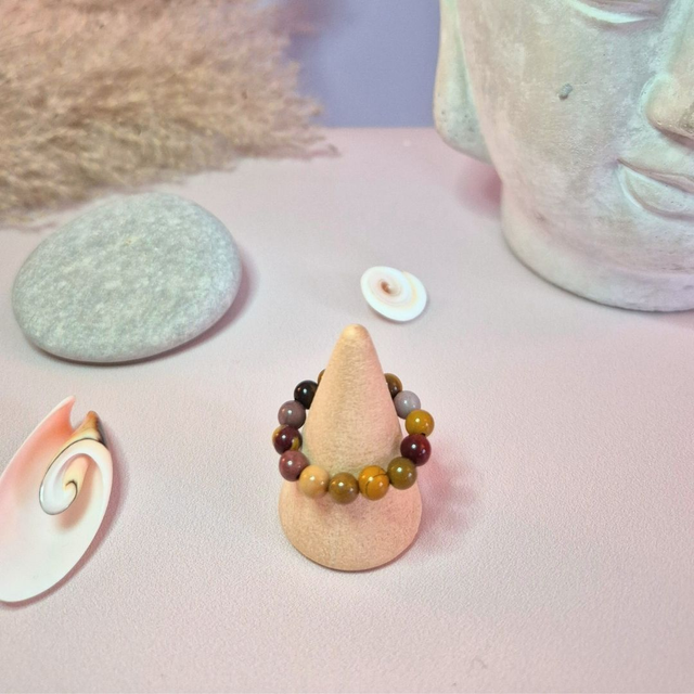 Bague ESSENTIA – Jaspe Mokaite naturel (Australie)